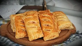 Слойки с ветчиной и сыром