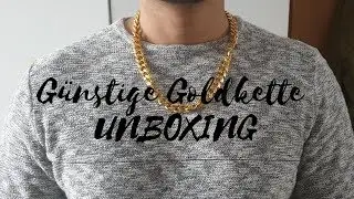 Günstige Goldkette kaufen | Unboxing | Panzerkette von U7 Amazon