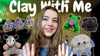 Clay With Me Vlog - Setting Up My Online Store and Making Clay Keychains and Charms