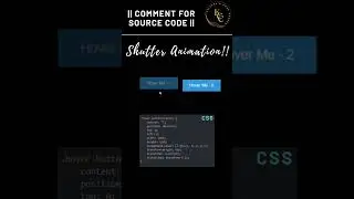 SHUTTER EFFECT || HTML CSS || 