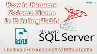 How to Rename Column Name in Existing Table ? SQL table me column ka name change kaise kare?