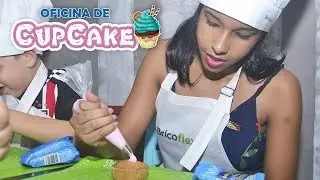 OFICINA DE CUPCAKE COM OS JR BAKE OFF BRASIL