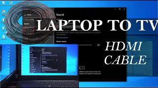How to Connect Laptop to TV Using HDMI Cable |Cara Menyambungkan Laptop Ke TV menggunakan kabel HDMI