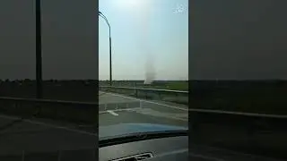 Смерч на поле возле Дзержинска