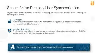RightFax 16.6 - Secure Active Directory Synchronization