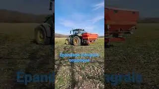 Épandage d'engrais organique