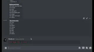 Testing Color Text In Discord (Tutorial In Description)