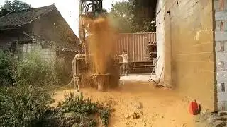 water well driling rig  working