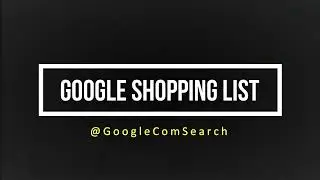 Google shopping list |  Google Com Search