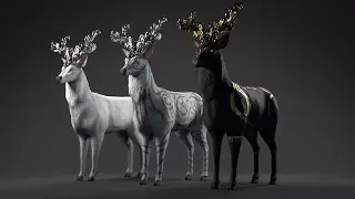 Fantasy Golden Deer