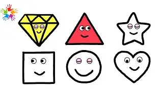Shapes drawing for kids, Learn how to draw 2d shapes, toddlers|Educational video, Educational Video.