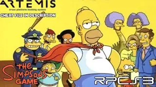 Experience the Thrill: The Simpsons Game On RPCS3 w/ Artemis Cheats Enable