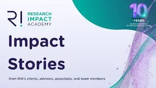 How Research Impact Academy is Shaping Change in Research: Insights from David Phipps | #RIAat10
