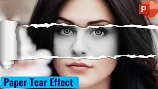 Photo Tear Effect Animation Slide in PowerPoint