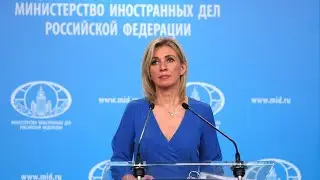 🔴 Russian MFA spokesperson Zakharova holds weekly briefing!