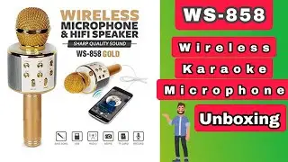 Bluetooth Microphone with Speaker || Ws-858 Karaoke Microphone Unboxing || #Technicalsardarji #ws858