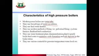Lecture No. 6: Unit 2: High Pressure Boilers: Topic 1:Introduction to High Pressure Boilers (HPB)