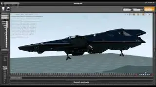 Unreal Engine 4 Spaceship Landing Gear Animation.