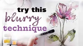 I can't STOP using this IDEA ! Easy Watercolour Flower Painting Tutorial