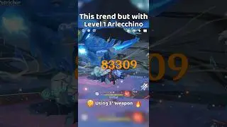 This Trend but with Level 1 Arlecchino - [GI] #genshinimpact #arlecchino #shorts