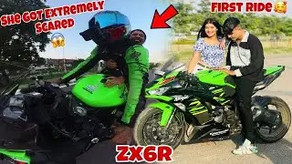 Cute Girl First Ride On My Superbike Zx6r 😱|| Yeh Toh Rone Lagi❤️