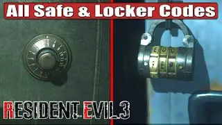 Resident Evil 3 Remake | All Safe & Locker Codes | With Code Locations