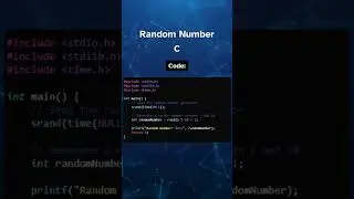 Random Number Generator in C 