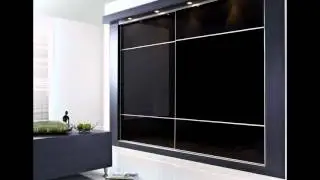 Шкаф купе с черным стеклом