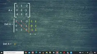 Menghitung determinan matriks 3x3 dengan metoda Sarrus
