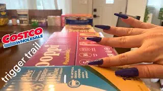 COSTCO Haul Trigger Trail + Camera Taps - ASMR