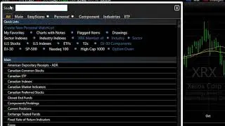 Set a Default WatchList for Sorting & Scanning