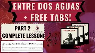 Paco De Lucia - Entre dos Aguas Guitar Tutorial | PART 2 + TABS