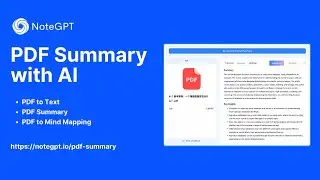 Free AI PDF to Text & Summary Tool - NoteGPT #pdfconvert