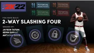 2 WAY SLASHING FOUR PF NBA2K22 NEXT GEN! BEST RARE BUILDS