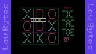Tic-Tac-Toe-128/80  *  Noughts and Crosses for Commodore 128 BASIC 7.0 in 80 Column Text Mode
