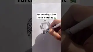 I’m Making A Turtle Pendant For The First Time #Turtle #SeaTurtle #Ocean #carving #howtomake #fyp