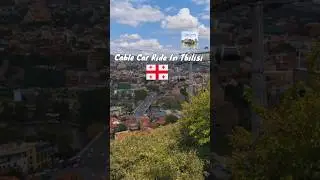 Tbilisi Cable Car Ride #shorts #travel #georgia #ritzyventurez
