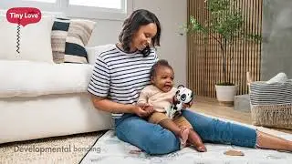 Black & White Décor Collection Panda Take Along Rattle Toy