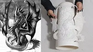 Aprenda fazer uma luminária de pvc formato Dragão