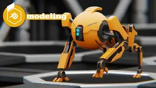 Blender Robot dog modeling - rigging tutorial free download