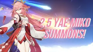 Rolling for Yae Miko in 2.5 update || Genshin Impact Gacha Summons