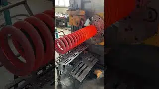 The production process of the breathtaking big spring #machine #process #mechanical #automobile
