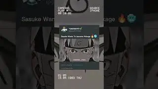 Sasuke Wants To Become Hokage 🔥🥶 #shorts#anime#naruto#youtubeshorts#viral