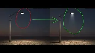 How to create night lamp light effect in photoshop