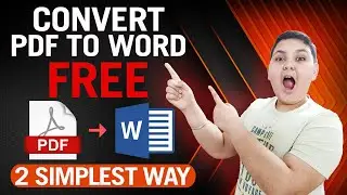 How to convert PDF to Word file | How to convert PDF to word without any software and for free |
