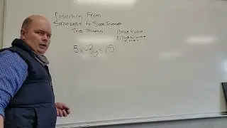 Standard to Slope Intercept Form using THE PROCESS