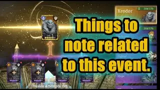 Few Things to note related to the Krodor fusion event | Watcher of Realms