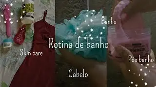 Rotina de banho 🧼🚿✨|banho|skin Care|pós banho|cabelo