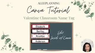 Valentine Classroom Name Tags Editable Canva Name Tags How To Edit Classroom Name Tag