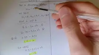 Examples of finding a recurrence relation given a sequence